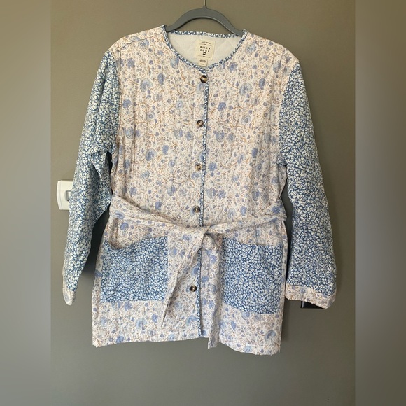 BILLABONG •SOLD OUT• Perfect Match Quilted Floral Jacket Shacket Size Large - Picture 8 of 12